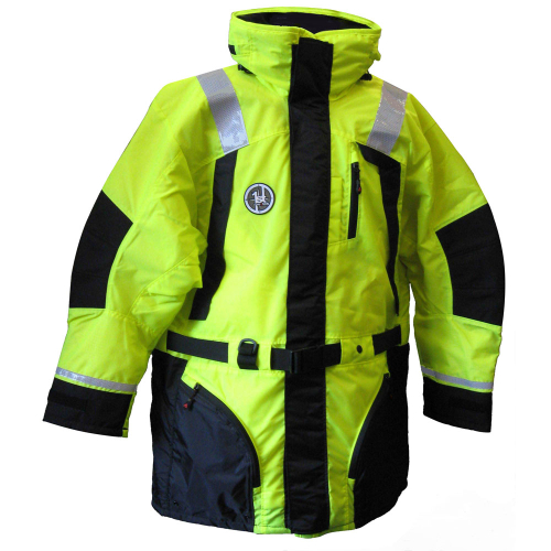 First Watch - First Watch Hi-Vis Flotation Coat - Hi-Vis Yellow/Black - Large