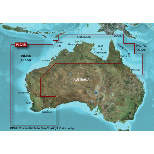 Garmin - Garmin BlueChart&reg; g2 Vision&reg; HD - VPC021R - Mackay NW to Esperance - microSD&trade;/SD&trade;