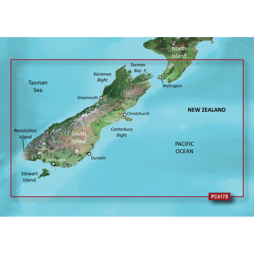 Garmin - Garmin BlueChart&reg; g2 Vision&reg; HD - VPC417S - New Zealand South - microSD&trade;/SD&trade;
