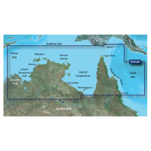 Garmin - Garmin BlueChart&reg; g2 Vision&reg; HD - VPC412S - Admiralty G. WA - Cairns - microSD&trade;/SD&trade;