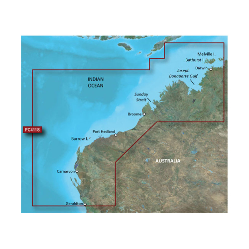 Garmin - Garmin BlueChart&reg; g2 Vision&reg; HD - VPC411S - Geraldton - Darwin - microSD&trade;/SD&trade;