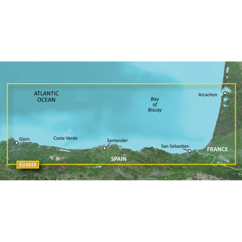 Garmin - Garmin BlueChart&reg; g3 Vision&reg; HD - VEU485S - Fuenterrabia to Gijon - microSD&trade;/SD&trade;