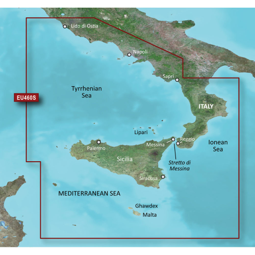 Garmin - Garmin BlueChart&reg; g3 Vision&reg; HD - VEU460S - Sicily to Lido di Ostia - microSD&trade;/SD&trade;