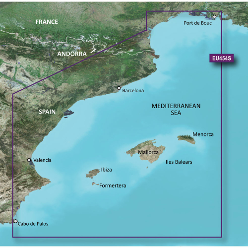 Garmin - Garmin BlueChart&reg; g3 Vision&reg; HD - VEU454S - Barcelona &amp; Valencia - microSD&trade;/SD&trade;