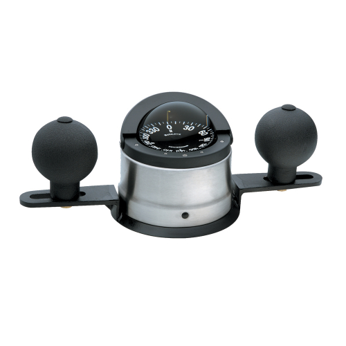 Ritchie - Ritchie B-200P Navigator Steel Boat Compass - Binnacle Mount - Stainless Steel/Black