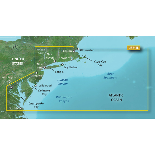 Garmin - Garmin BlueChart&reg; g3 Vision&reg; HD - VUS511L - Boston - Norfolk - microSD&trade;/SD&trade;