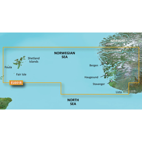 Garmin - Garmin BlueChart&reg; g3 Vision&reg; HD - VEU051R - Lista - Sognefjorden - microSD&trade;/SD&trade;