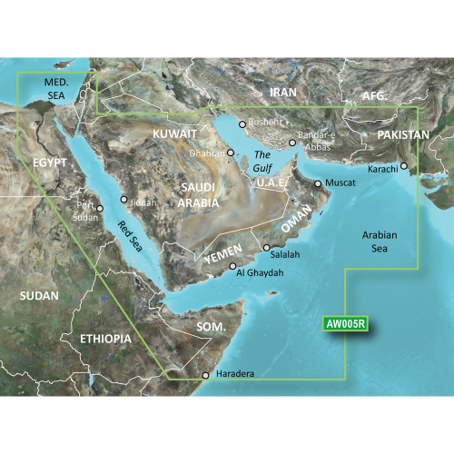 Garmin - Garmin BlueChart&reg; g2 Vision&reg; HD - VAW005R - The Gulf & Red Sea - microSD&#153;/SD&#153;