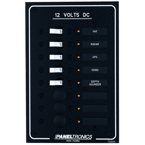 Paneltronics - Paneltronics Standard DC 8 Position Breaker Panel w/LEDs