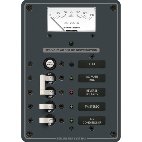 Blue Sea Systems - Blue Sea 8102 ELCI GFCI Panel AC 2 Position