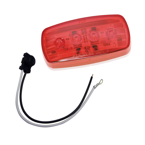 Wesbar - Wesbar LED Clearance/Side Marker Light - Red #58 w/Pigtail