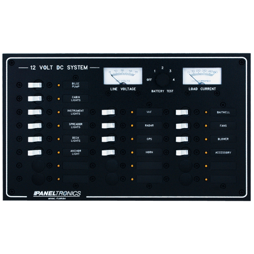 Paneltronics - Paneltronics Standard DC 20 Position Breaker Panel & Meter