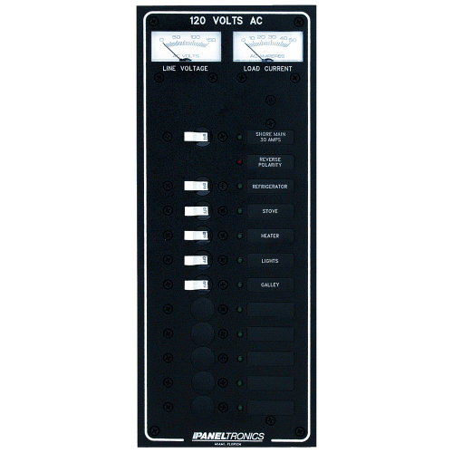 Paneltronics - Paneltronics Standard AC 10 Position Breaker Panel & Main w/LED