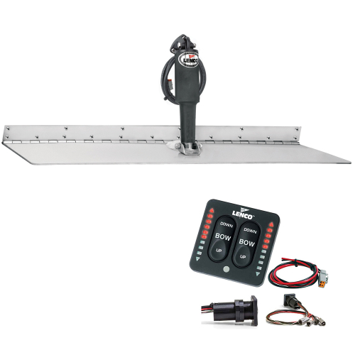 Lenco Marine - Lenco 12" x 18" Super Strong Trim Tab Kit w/LED Indicator Switch Kit 12V