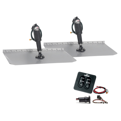 Lenco Marine - Lenco 12" x 18" Standard Trim Tab Kit w/Standard Tactile Switch Kit 12V