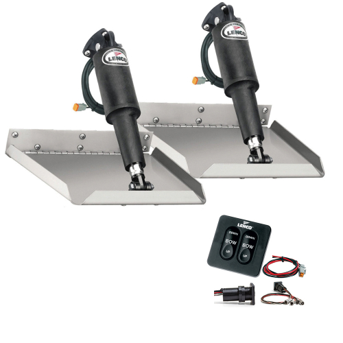 Lenco Marine - Lenco 12" x 18" Edgemount Kit w/Standard Tactile Switch Kit 12V