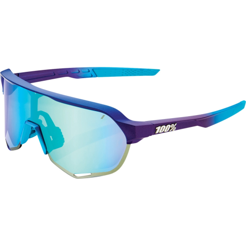 100% - 100% S2 Sunglasses - 61003-228-01 - Matte Metallic / Blue Mirror Lens - OSFM