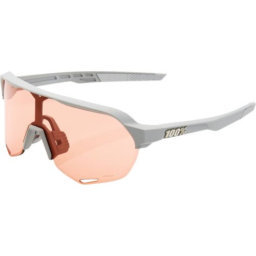 100% - 100% S2 Sunglasses - 61003-424-01 - Gray / Hiper Coral Lens - OSFM
