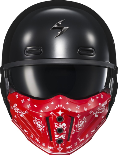 Scorpion - Scorpion Face Mask for Covert X Helmets - Bandana Gloss Red - 52-730-05