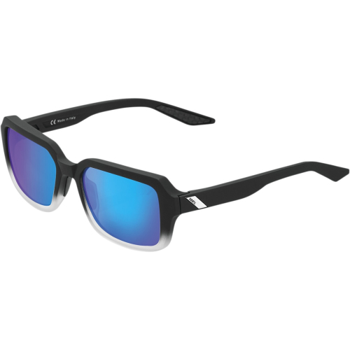 100% - 100% Ridley Sunglasses - 61044-250-01 - Black / Blue Lens - OSFM