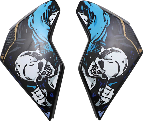 Icon - Icon Side Plate for Airflite Helmets - 4Horsemen Blue - 0133-1306