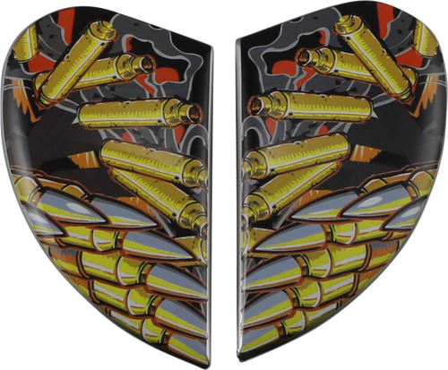 Icon - Icon Side Plate for Airform Helmets - Warthog Silver - 0133-1294