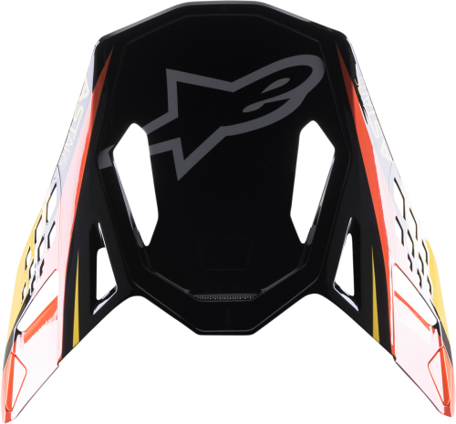 Alpinestars - Alpinestars Visor for S-M10 Supertech Helmets - Meta 2/Black/Fluo Yellow/Fluo Orange - 8981122-1549