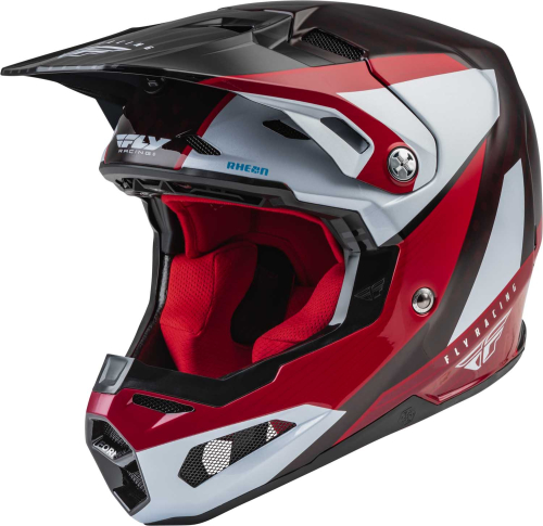 Fly Racing - Fly Racing Formula Carbon Prime Youth Helmet - 73-4432YL - Red/White/Red Carbon - Large