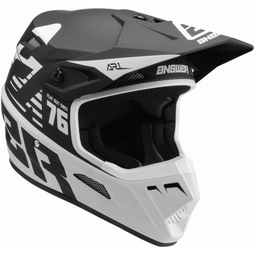 Answer - Answer A22 AR1 Bold Youth Helmet - 446371 - Black/White - Medium