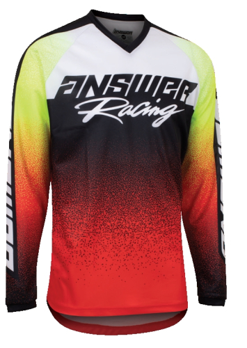 Answer - Answer A22 Syncron Prism Jersey - 446789 - Red/Hyper Acid/White - Small