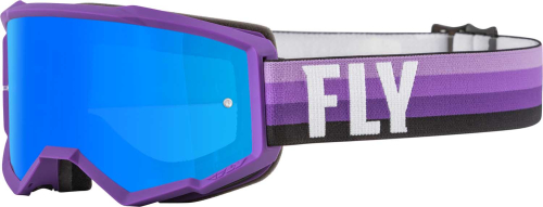 Fly Racing - Fly Racing Zone Youth Goggles - 37-51717 - Purple/Black / Sky Blue Mirror/Smoke Lens - OSFM