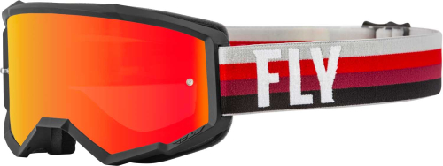 Fly Racing - Fly Racing Zone Youth Goggles - 37-51712 - Black/Red / Red Mirror/Amber Lens - OSFM