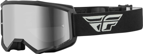 Fly Racing - Fly Racing Zone Youth Goggles - 37-51713 - Gray/Black / Silver Mirror/Smoke Lens - OSFM