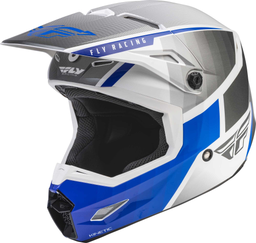 Fly Racing - Fly Racing Kinetic Drift Helmet - 73-8641L - Blue/Charcoal/White - Large