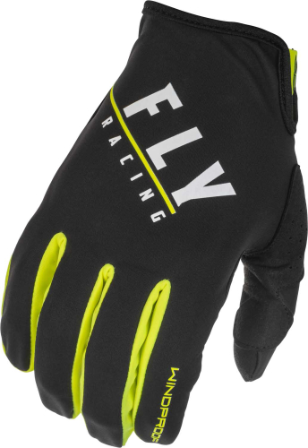 Fly Racing - Fly Racing Windproof Gloves - 371-14213 - Black/Hi-Vis - 3XL