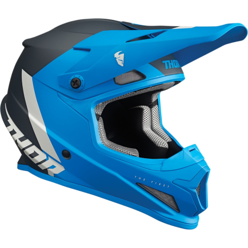 Thor - Thor Sector Chev Helmet - 0110-7328 - Blue/Light Gray - X-Small