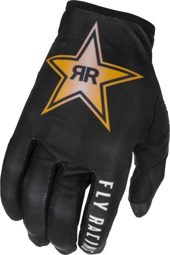 Fly Racing - Fly Racing Lite Rockstar Gloves - 374-013M - Black/Gold/White - Medium