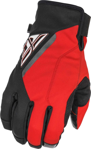 Fly Racing - Fly Racing Title Gloves - 371-05307 - Black/Red - X-Small