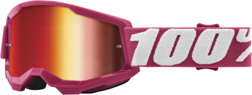 100% - 100% Strata 2 Fletcher Youth Goggles - 50521-251-06 - Fletcher / Red Mirror Lens - OSFA