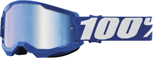 100% - 100% Strata 2 Youth Goggles - 50521-250-02 - Blue / Blue Mirror Lens - OSFA