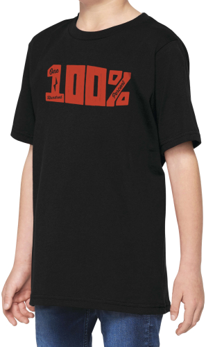 100% - 100% Kurri Crewneck Youth T-Shirt - 34020-001-04 - Black - Small