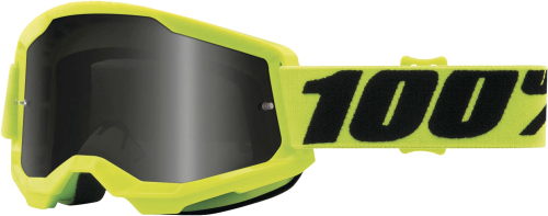 100% - 100% Strata 2 Sand Goggles - 50422-102-04 - Yellow / Smoke Lens - OSFA