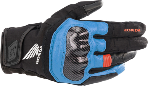 Alpinestars - Alpinestars Honda SMX-Z Drystar Gloves - 3527321-9173-M - Black/Blue/Bright Red - Medium
