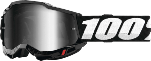 100% - 100% Accuri 2 Goggles - 50221-252-01 - Black / Silver Mirror Lens - OSFA