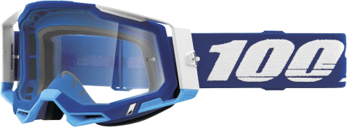 100% - 100% Racecraft 2 Goggles - 50121-101-02 - Blue / Clear Lens - OSFA