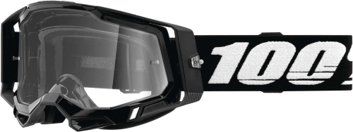 100% - 100% Racecraft 2 Goggles - 50121-101-01 - Black / Clear Lens - OSFA