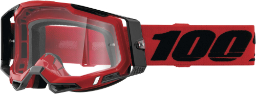 100% - 100% Racecraft 2 Goggles - 50121-101-03 - Red / Clear Lens - OSFA
