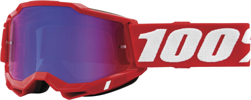 100% - 100% Accuri 2 Goggles - 50221-254-03 - Red / Red/Blue Mirror Lens - OSFA