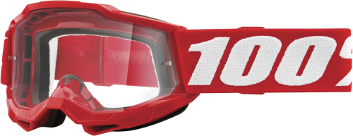 100% - 100% Accuri 2 Youth Goggles - 50321-101-03 - Red / Clear Lens - OSFA