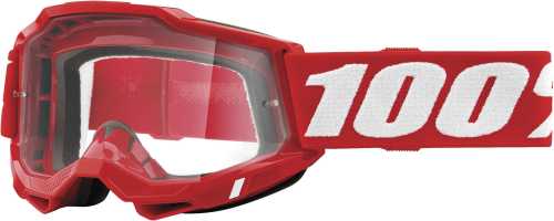 100% - 100% Accuri 2 OTG Goggles - 50224-101-03 - Red / Clear Lens - OSFA